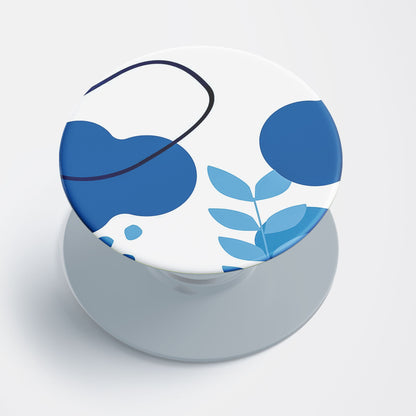 Blue Botanical  Flat Pop Holder