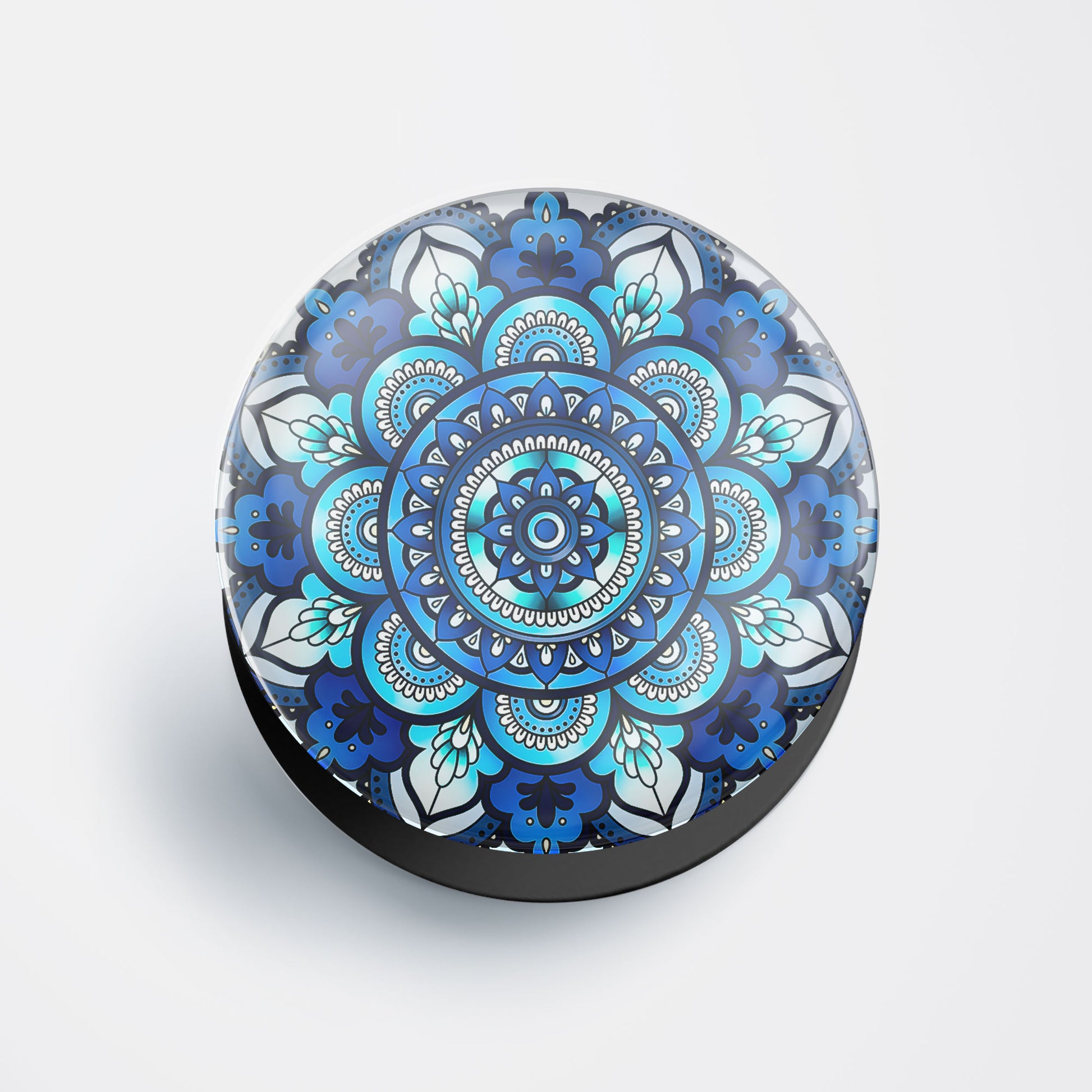 Blue Harmony Mandala Gloss Pop Holder