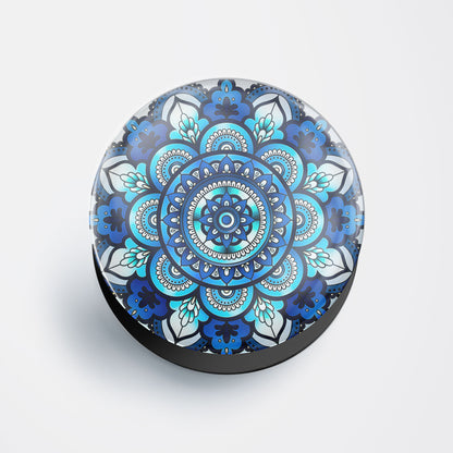Blue Harmony Mandala Gloss Pop Holder