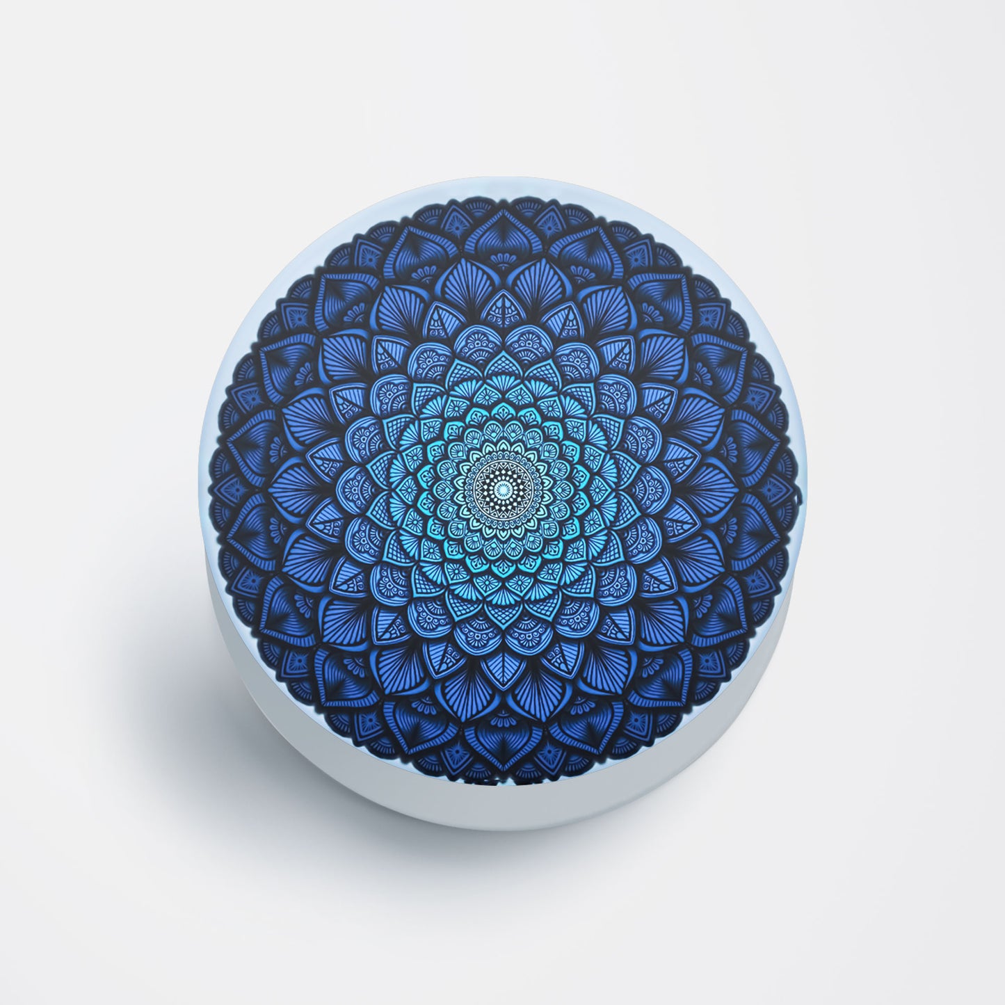 Blue Mandala Flat Pop Holder