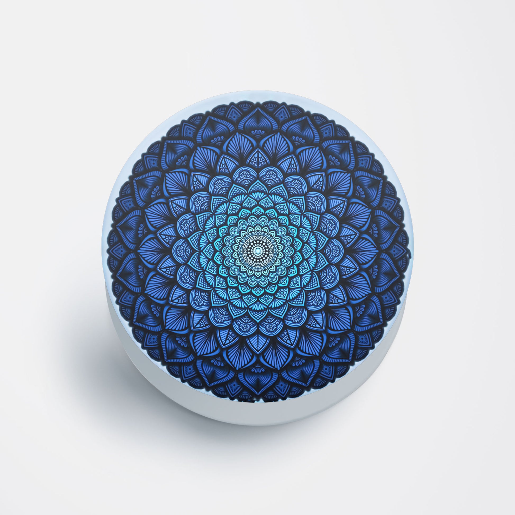 Blue Mandala Flat Pop Holder