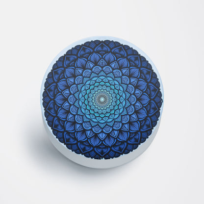 Blue Mandala Flat Pop Holder