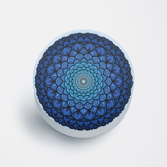 Blue Mandala Flat Pop Holder