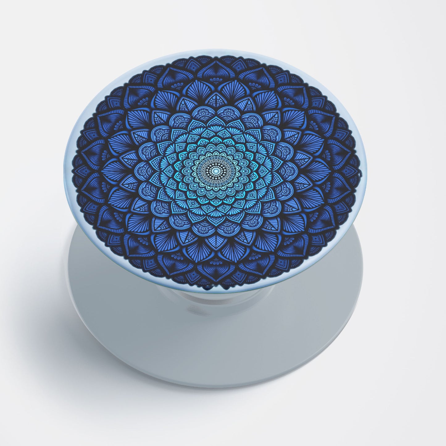 Blue Mandala Flat Pop Holder