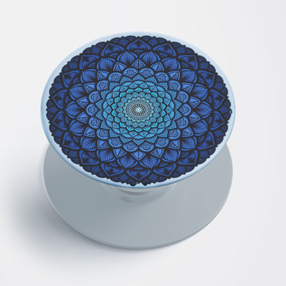 Blue Mandala Flat Pop Holder