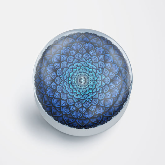 Blue Mandala Gloss Pop Holder
