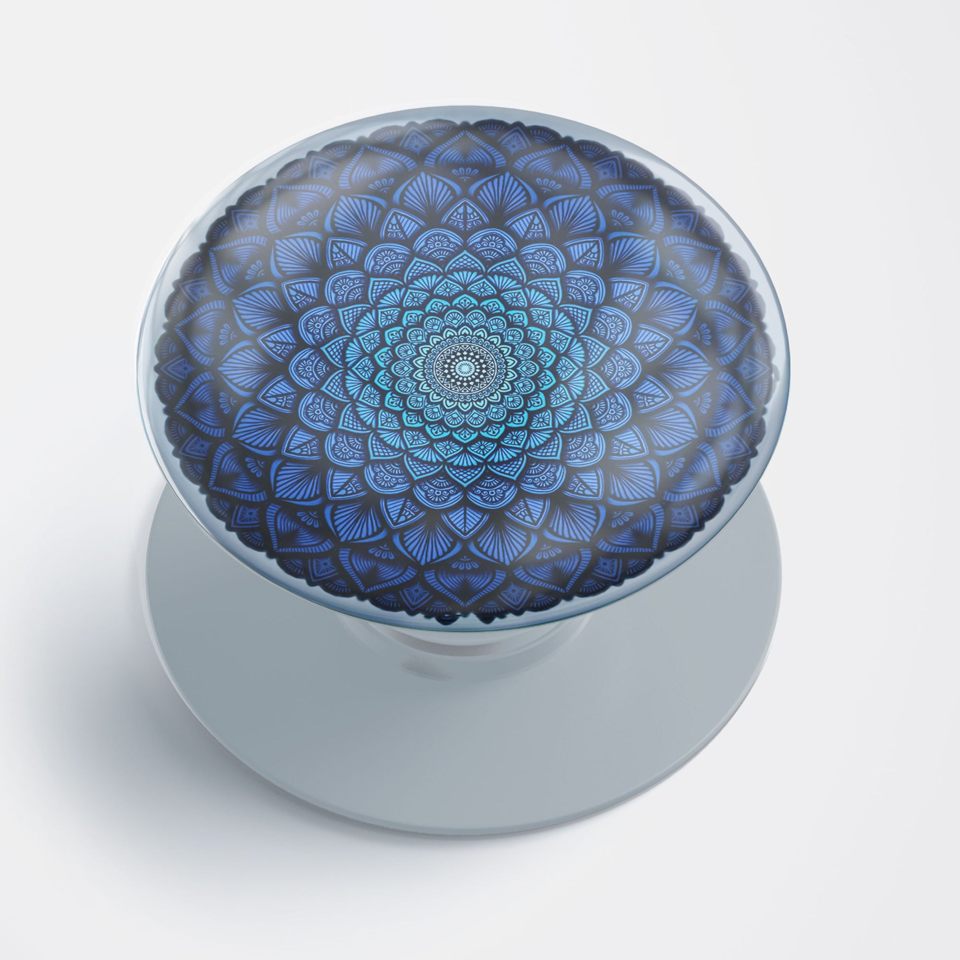 Blue Mandala Gloss Pop Holder