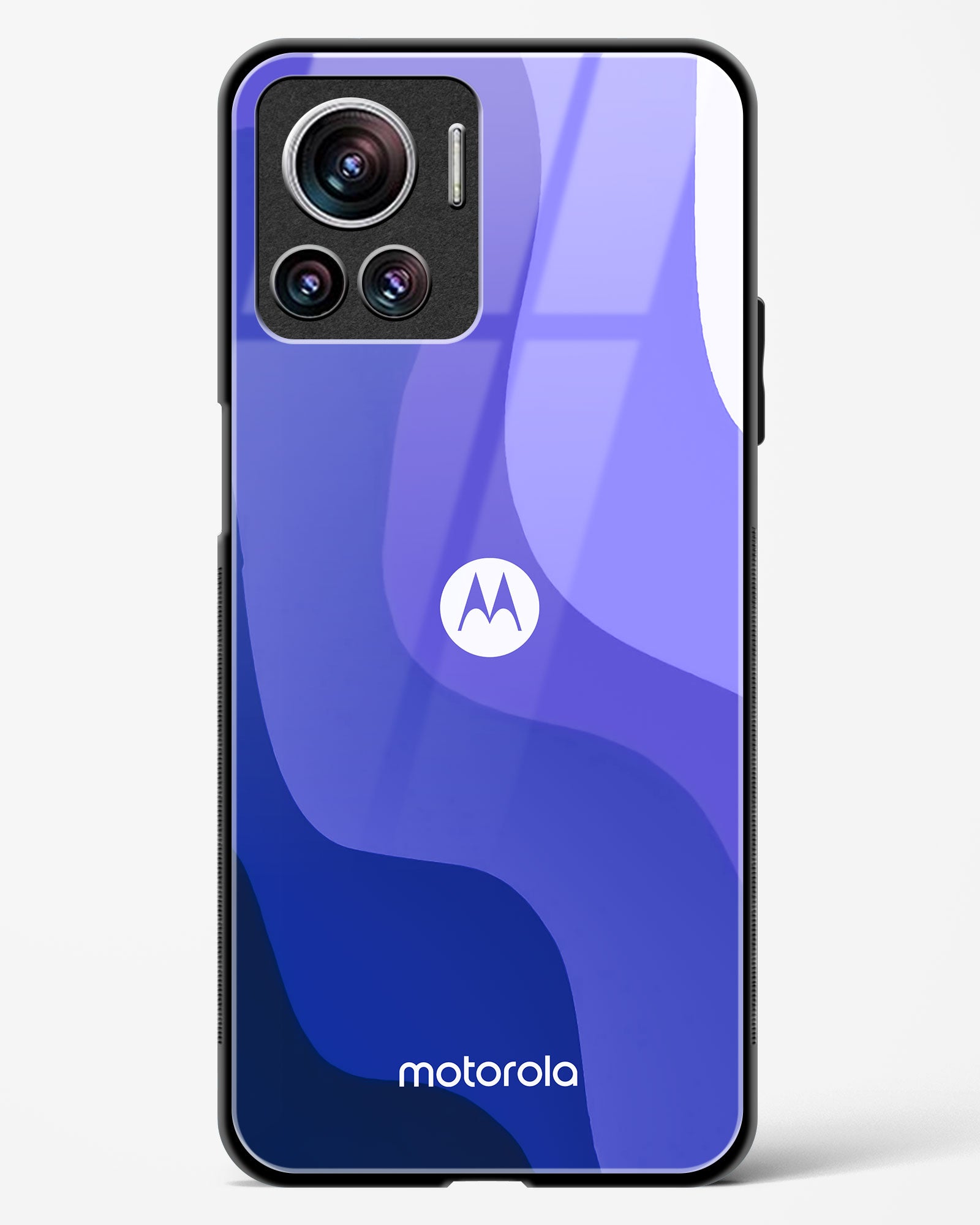 Blue Wave Glass Phone Case-Motorola Edge 30 Ultra