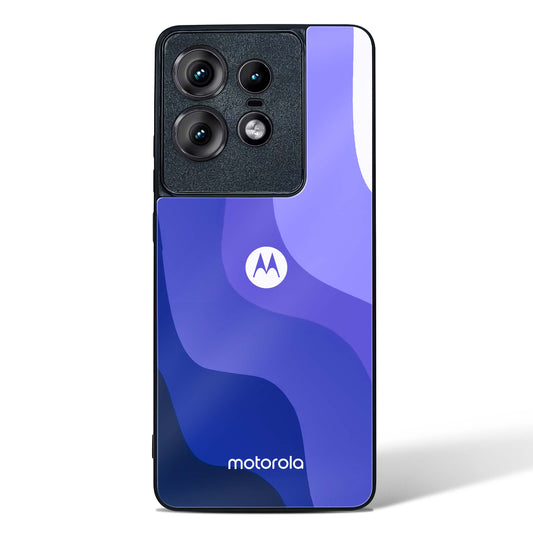 Blue Wave Glass Phone Case-Motorola Edge 50 Pro