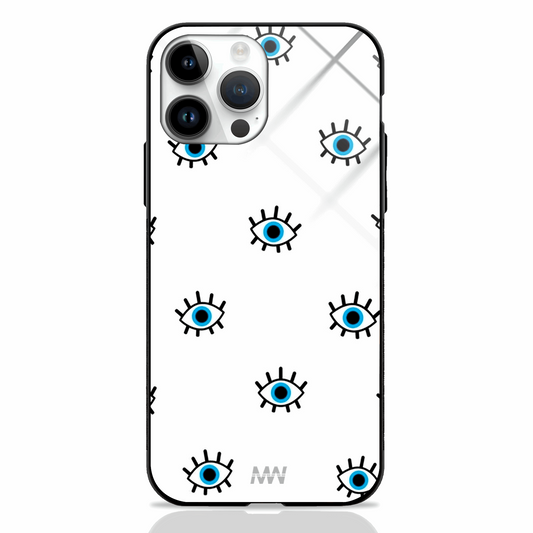 Blue Greek Eyes Protect Premium Glass Case -  - MW Stuffs - 