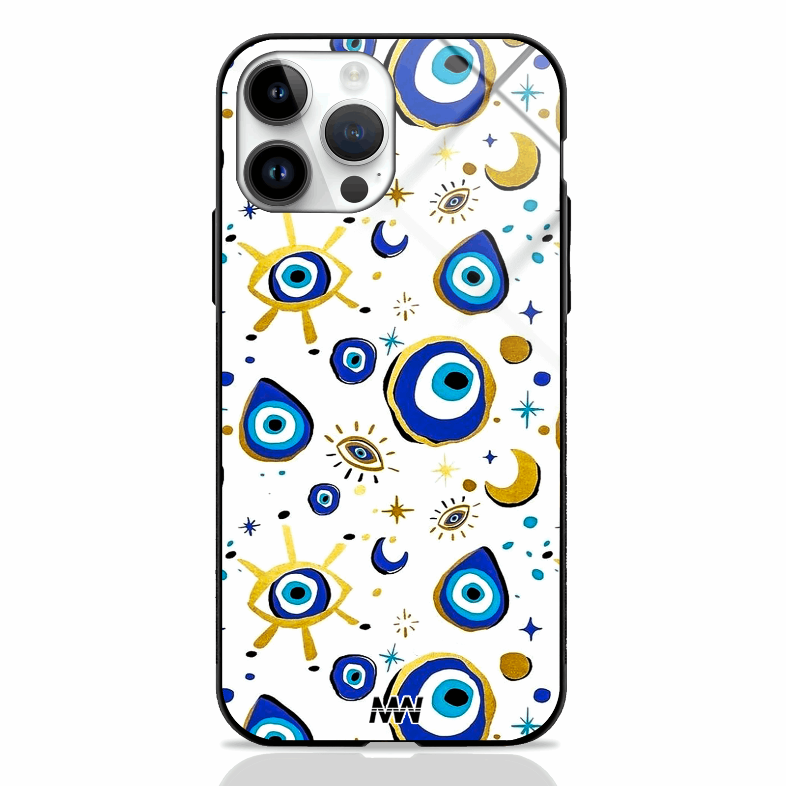 Blue Greek Eyes Protect Premium Glass Case -  - MW Stuffs - 