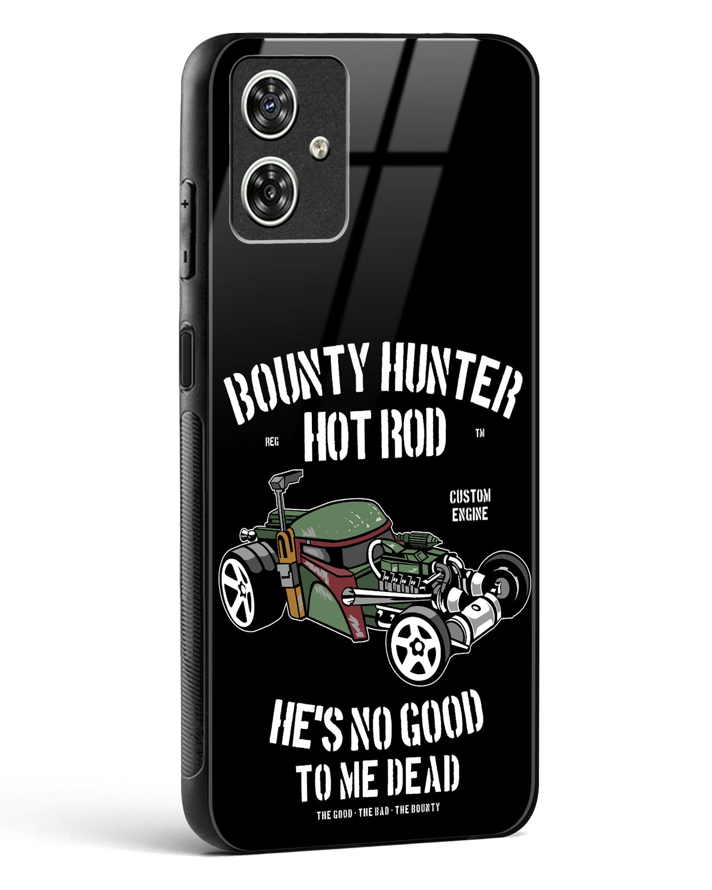 Bounty Hunter Hot Rod Glass Phone Case-Moto G54 5G