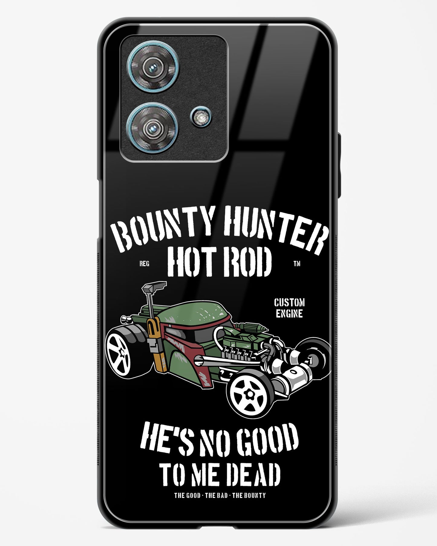 Bounty Hunter Hot Rod Glass Phone Case-Motorola Edge 40 Neo