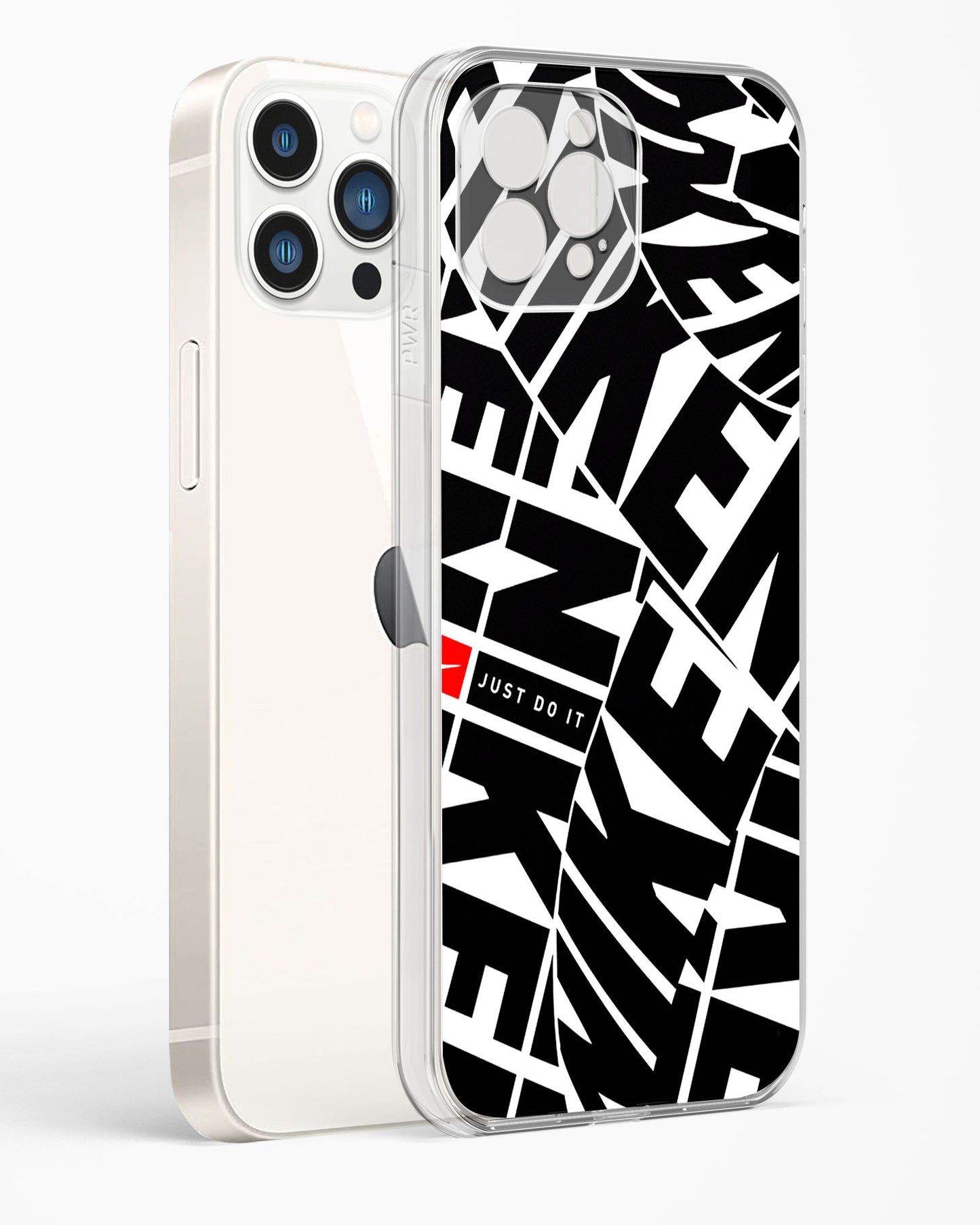 Brand Name Inspired Clear Silicone Case