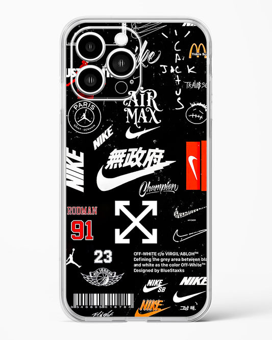 Branded Tags Clear Silicone Case