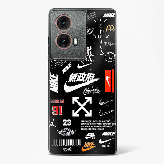 Branded Tags Glass Phone Case-Moto G85 5G