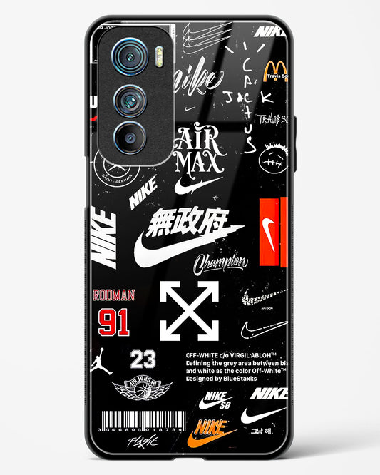 Branded Tags Glass Phone Case-Motorola Edge 30