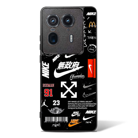 Branded Tags Glass Phone Case-Motorola Edge 50 Ultra