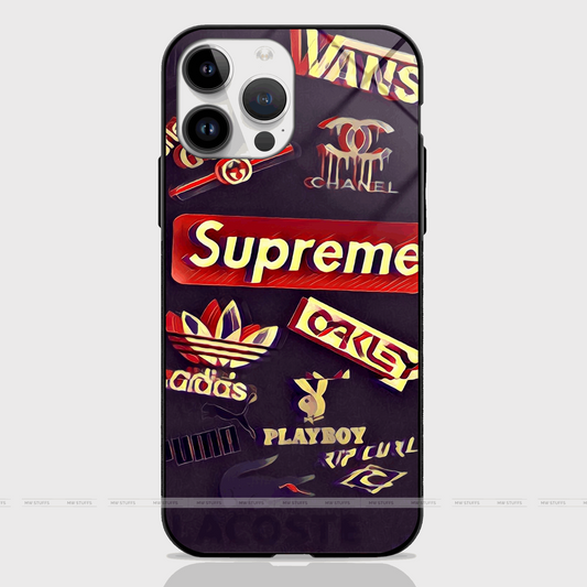Branded Sticker Art Glass Case -  - MW Stuffs - 