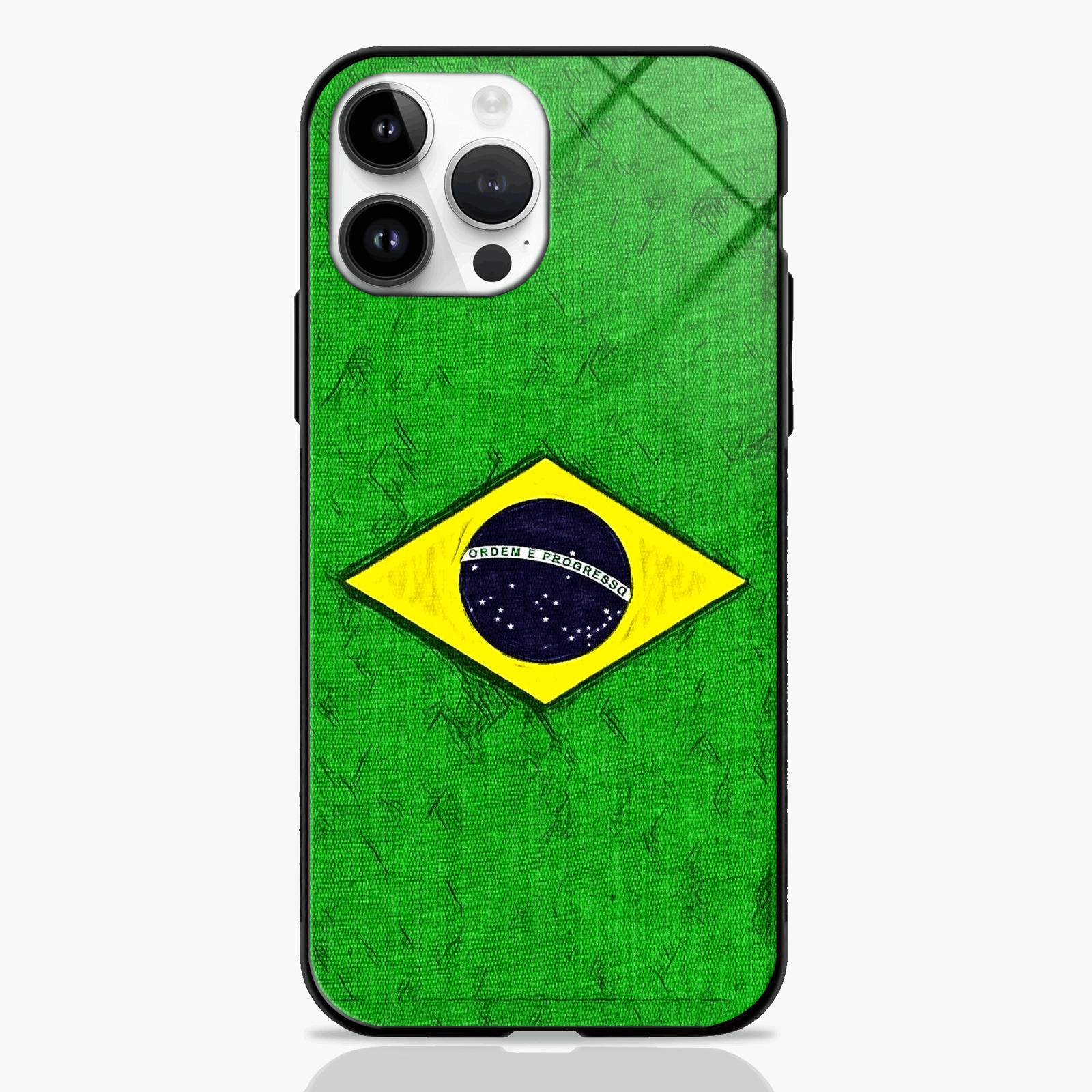 Brazilian Flag Glass Case -  - MW Stuffs - 