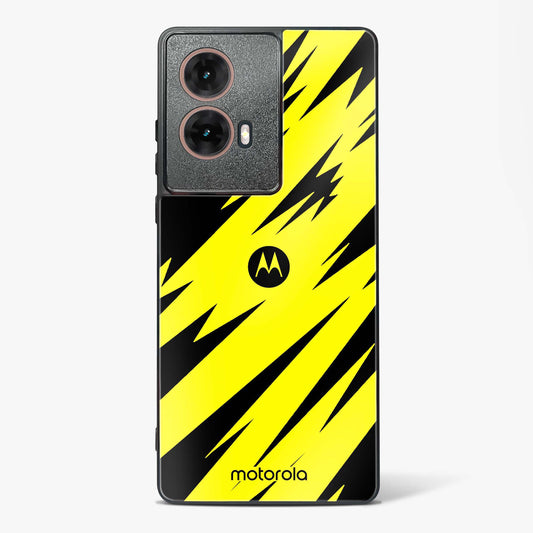 Bumblebee Stripe Shield Glass Phone Case-Moto G85 5G