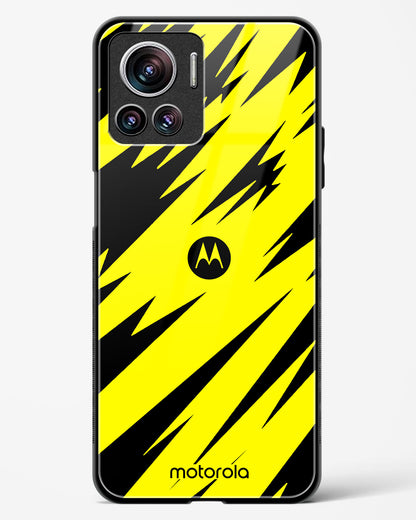 Bumblebee Stripe Shield Glass Phone Case-Motorola Edge 30 Ultra