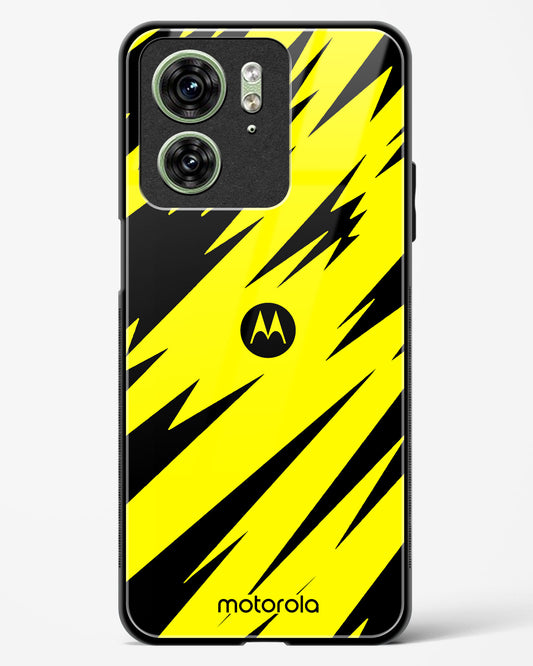 Bumblebee Stripe Shield Glass Phone Case-Motorola Edge 40