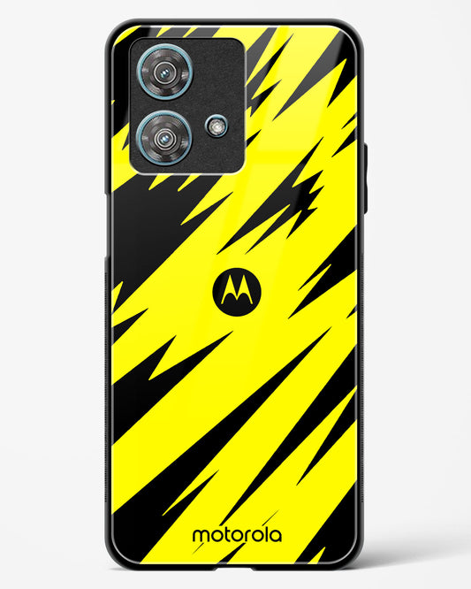Bumblebee Stripe Shield Glass Phone Case-Motorola Edge 40 Neo
