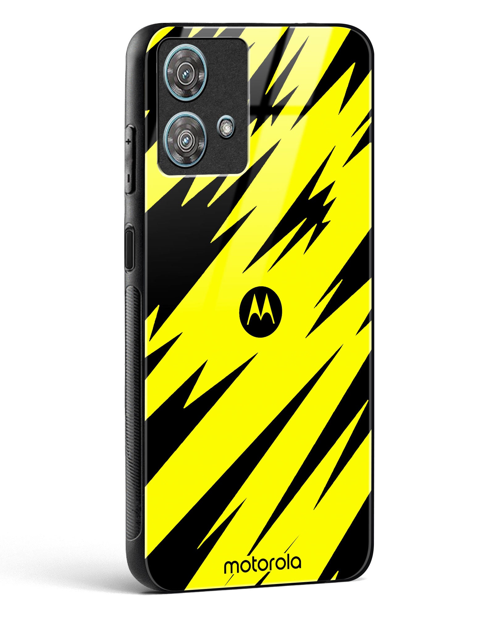 Bumblebee Stripe Shield Glass Phone Case-Motorola Edge 40 Neo