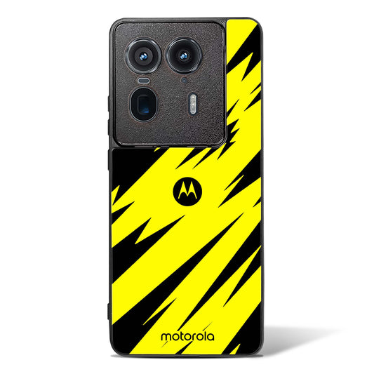 Bumblebee Stripe Shield Glass Phone Case-Motorola Edge 50 Ultra