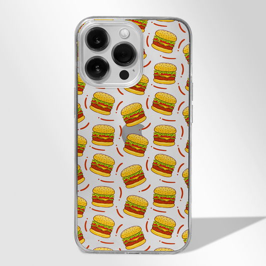 Burger Doodle Foodie CLEAR CASE -  - MW Stuffs - 