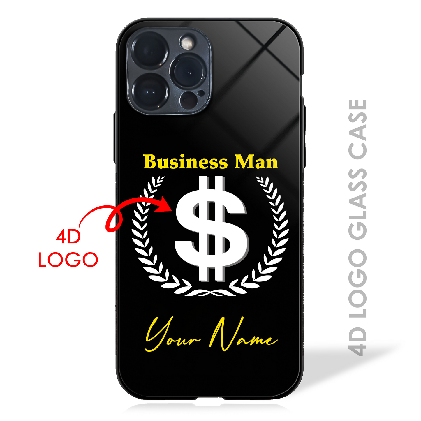 Your Name Dream Profession - 4D Logo Glass Case (20+ Professions)
