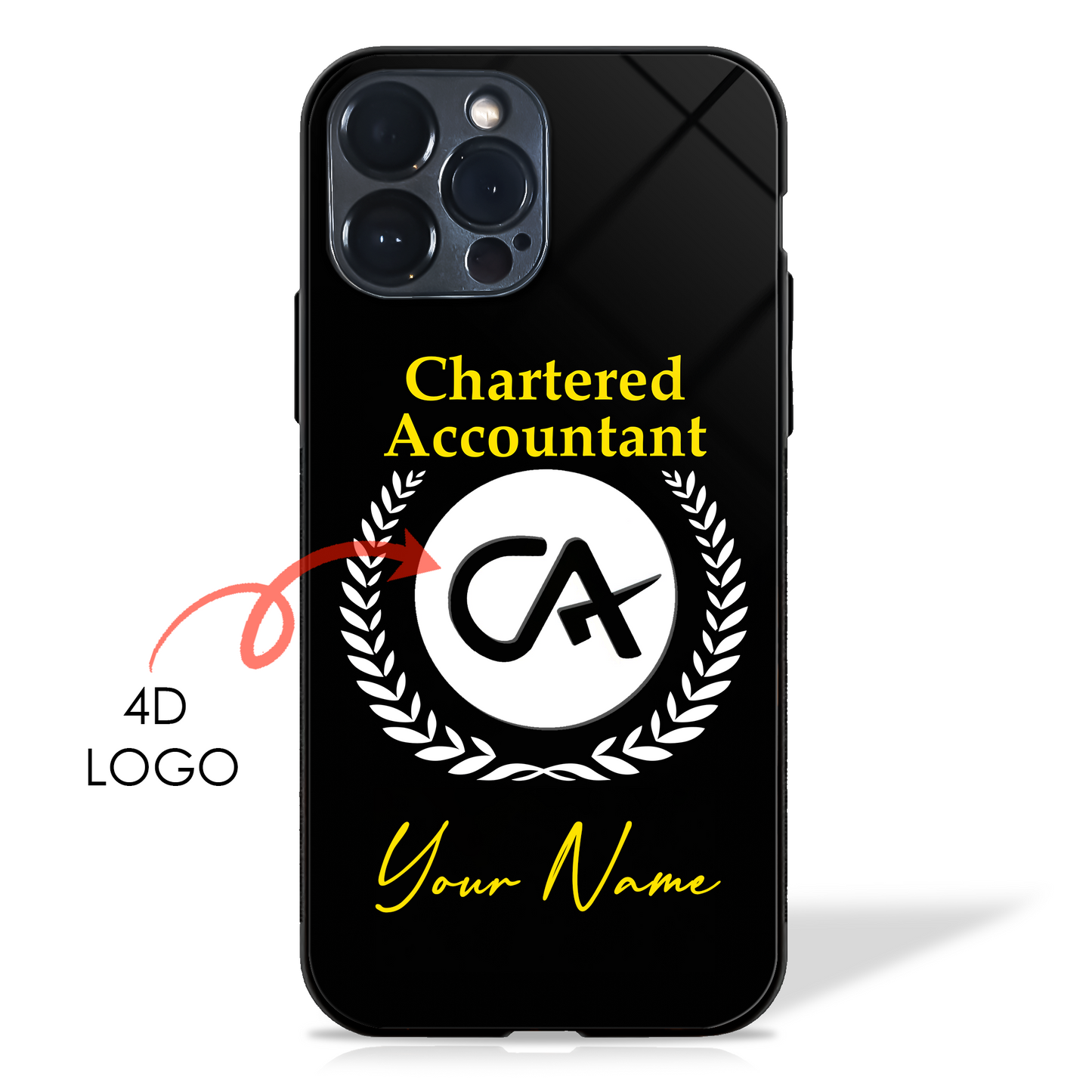 Your Name Dream Profession - 4D Logo Glass Case (20+ Professions)