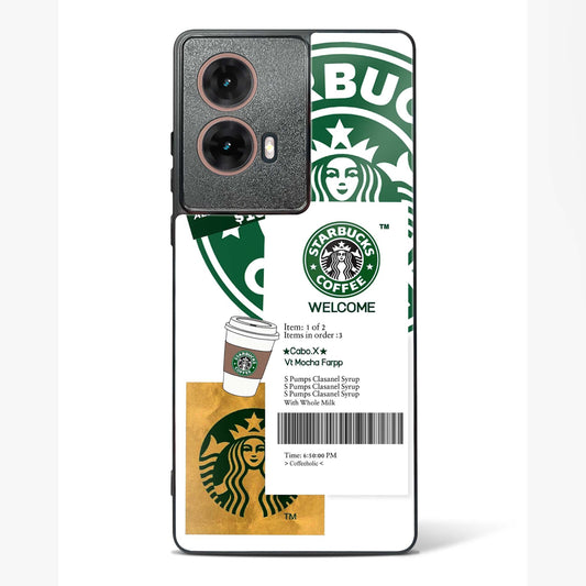 Caffeine Chic Starbucks Glass Phone Case-Moto G85 5G