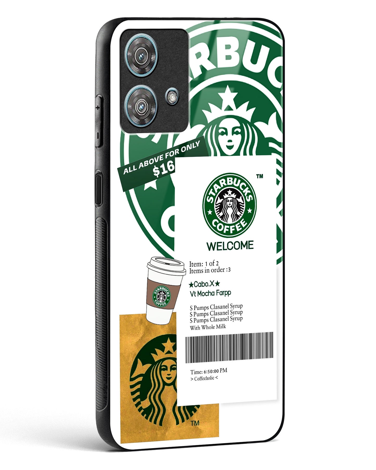 Caffeine Chic Starbucks Glass Phone Case-Motorola Edge 40 Neo