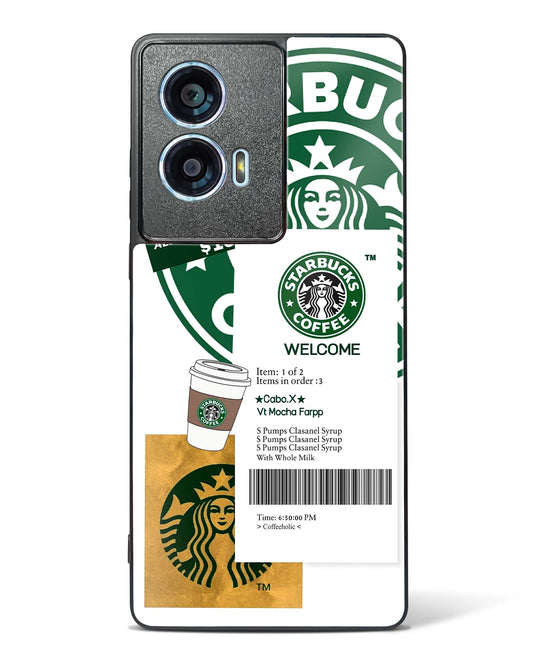 Caffeine Chic Starbucks Glass Phone Case-Motorola Edge 50 Fusion