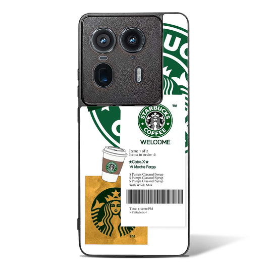 Caffeine Chic Starbucks Glass Phone Case-Motorola Edge 50 Ultra