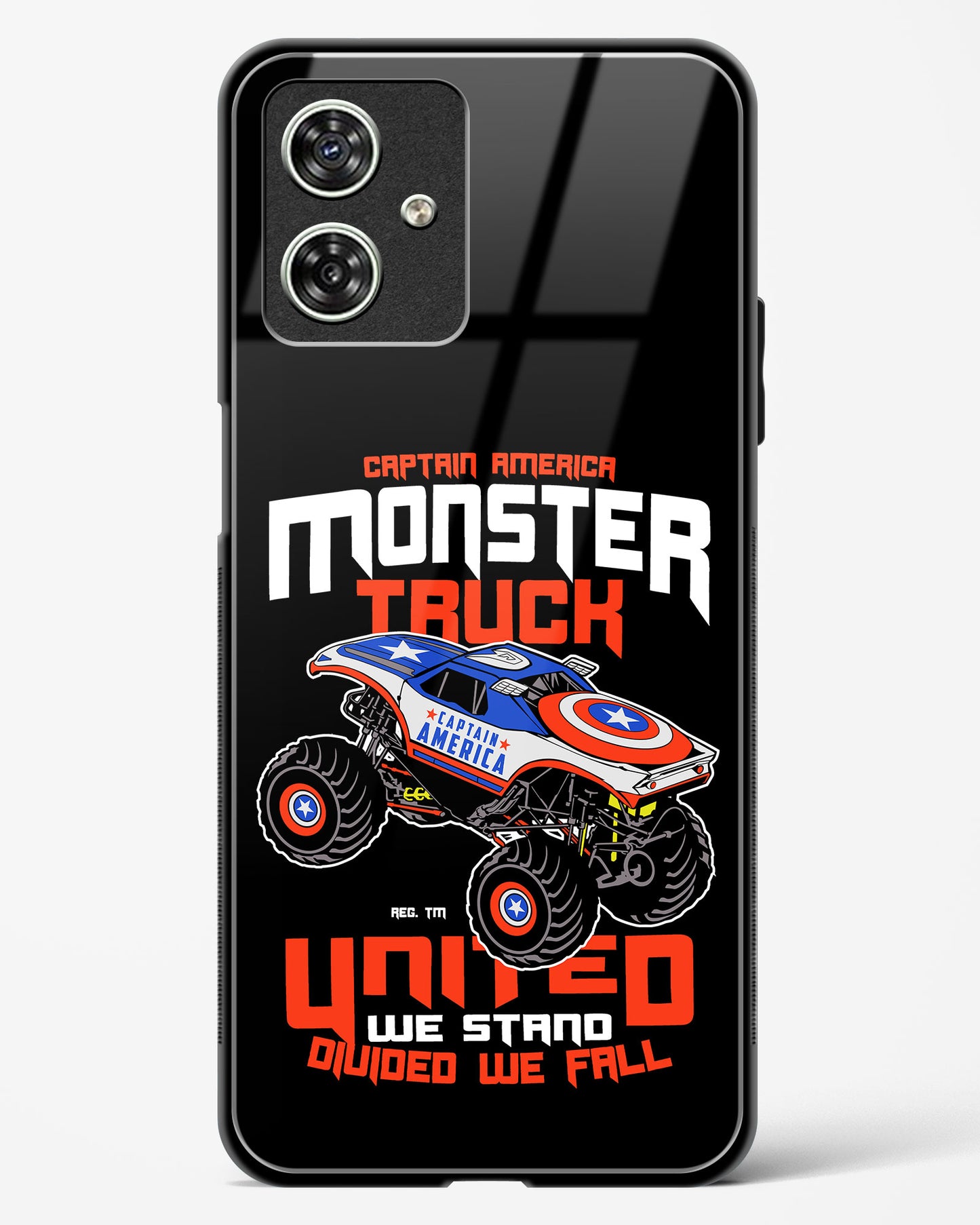 Captain's Monster Truck Glass Phone Case-Moto G54 5G