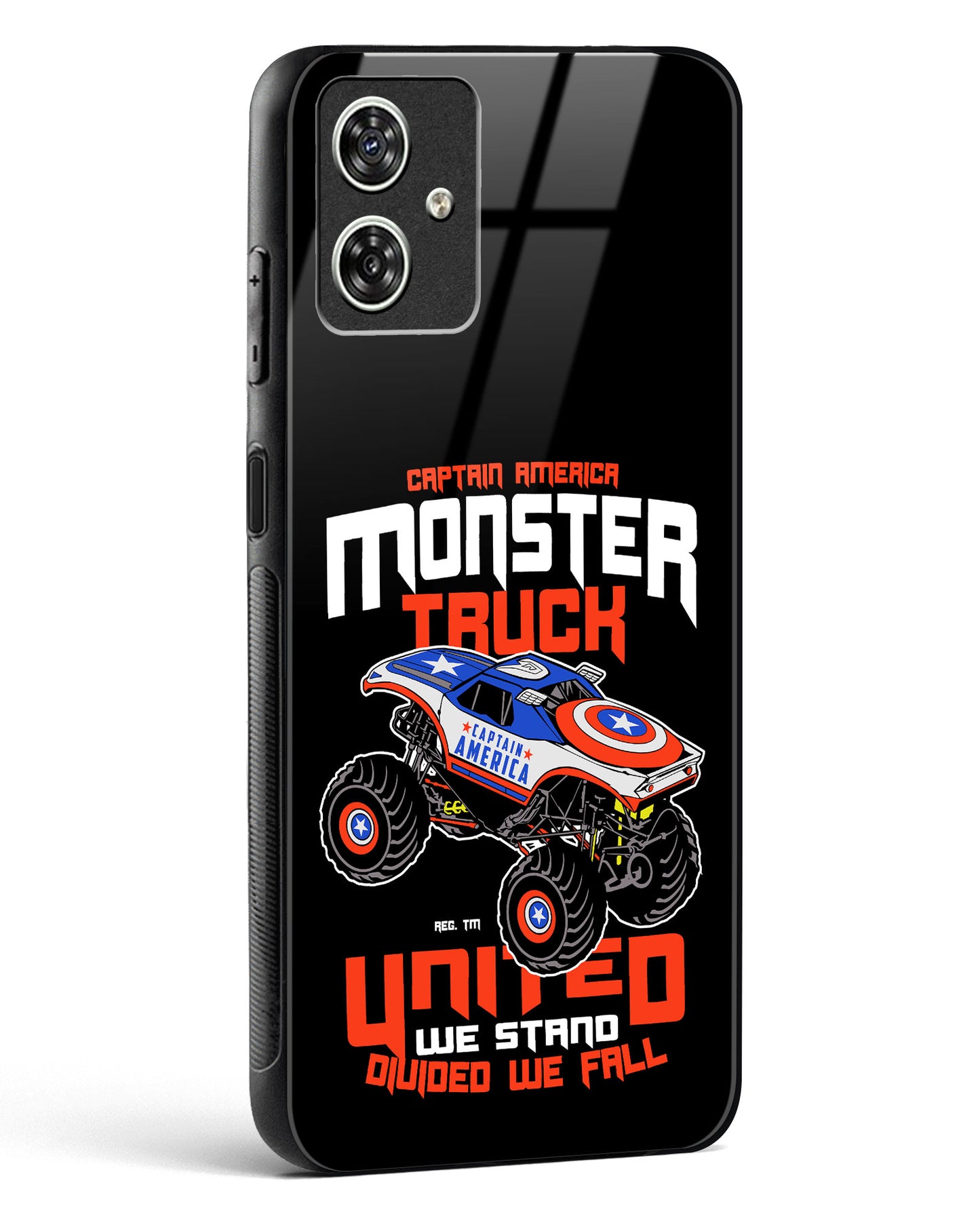Captain's Monster Truck Glass Phone Case-Moto G54 5G