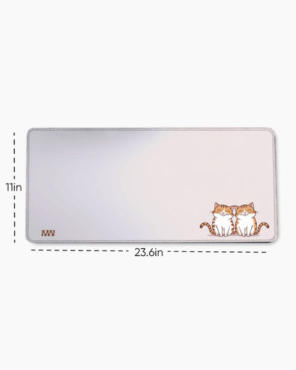 Cat Duo Purr-fectly Cute Deskmat