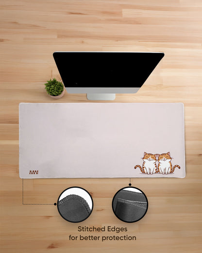 Cat Duo Purr-fectly Cute Deskmat
