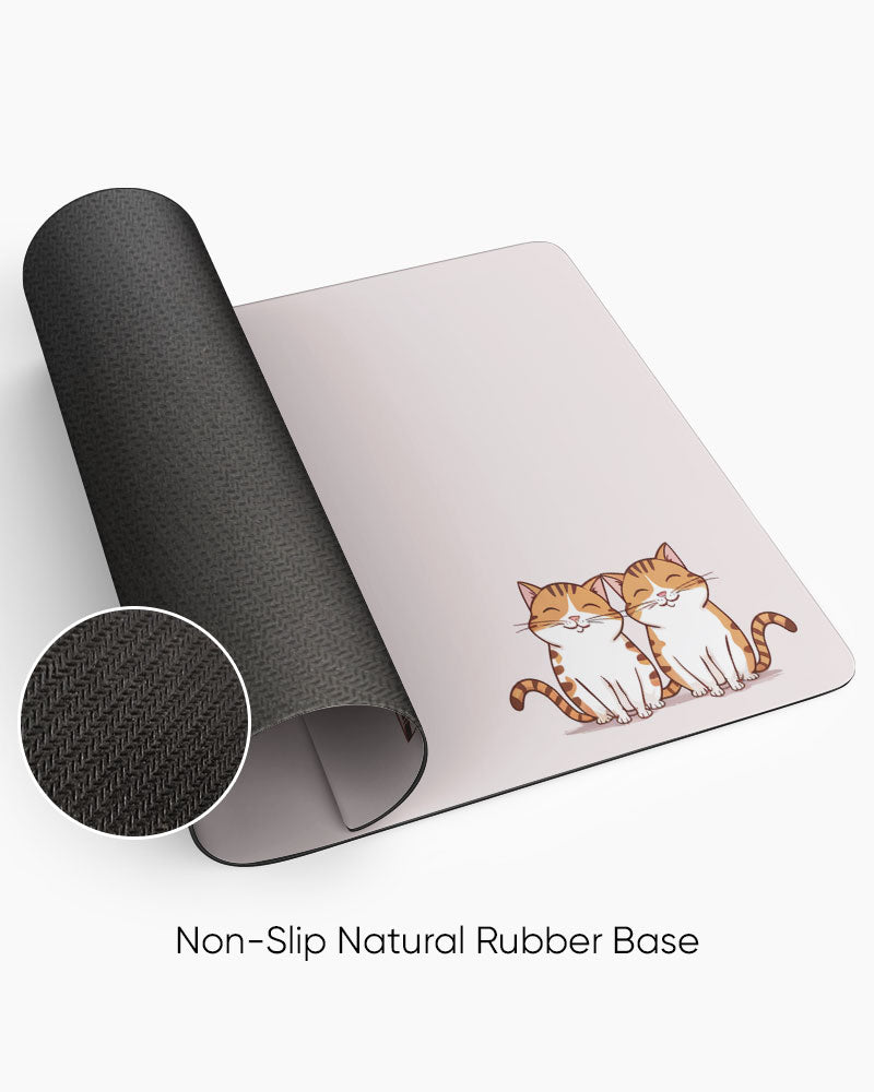 Cat Duo Purr-fectly Cute Deskmat