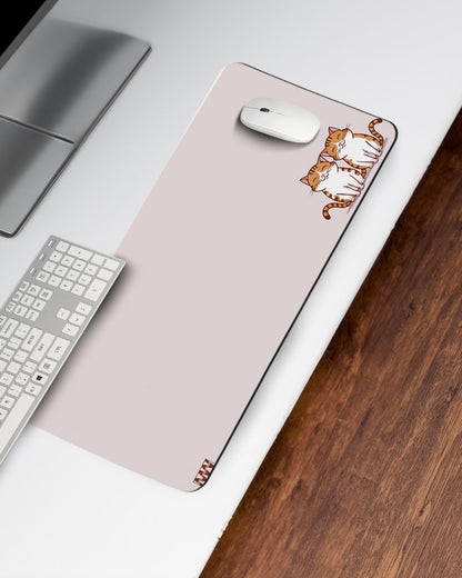 Cat Duo Purr-fectly Cute Deskmat