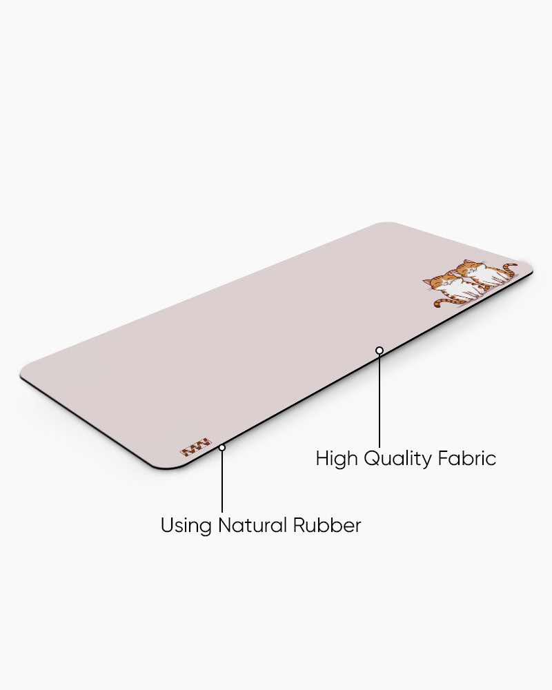 Cat Duo Purr-fectly Cute Deskmat