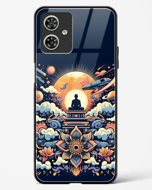 Celestial Meditation Art Glass Phone Case-Moto G54 5G