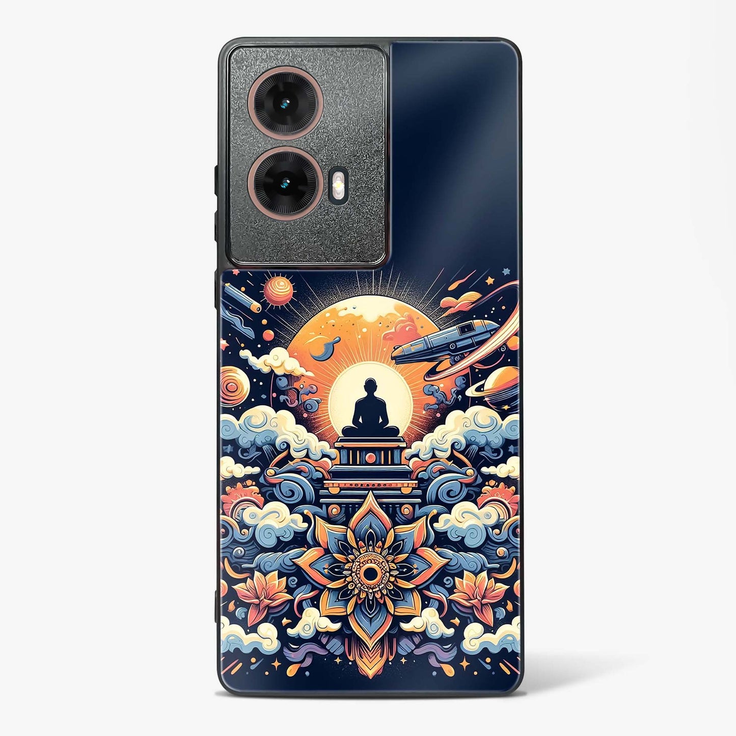 Celestial Meditation Art Glass Phone Case-Moto G85 5G