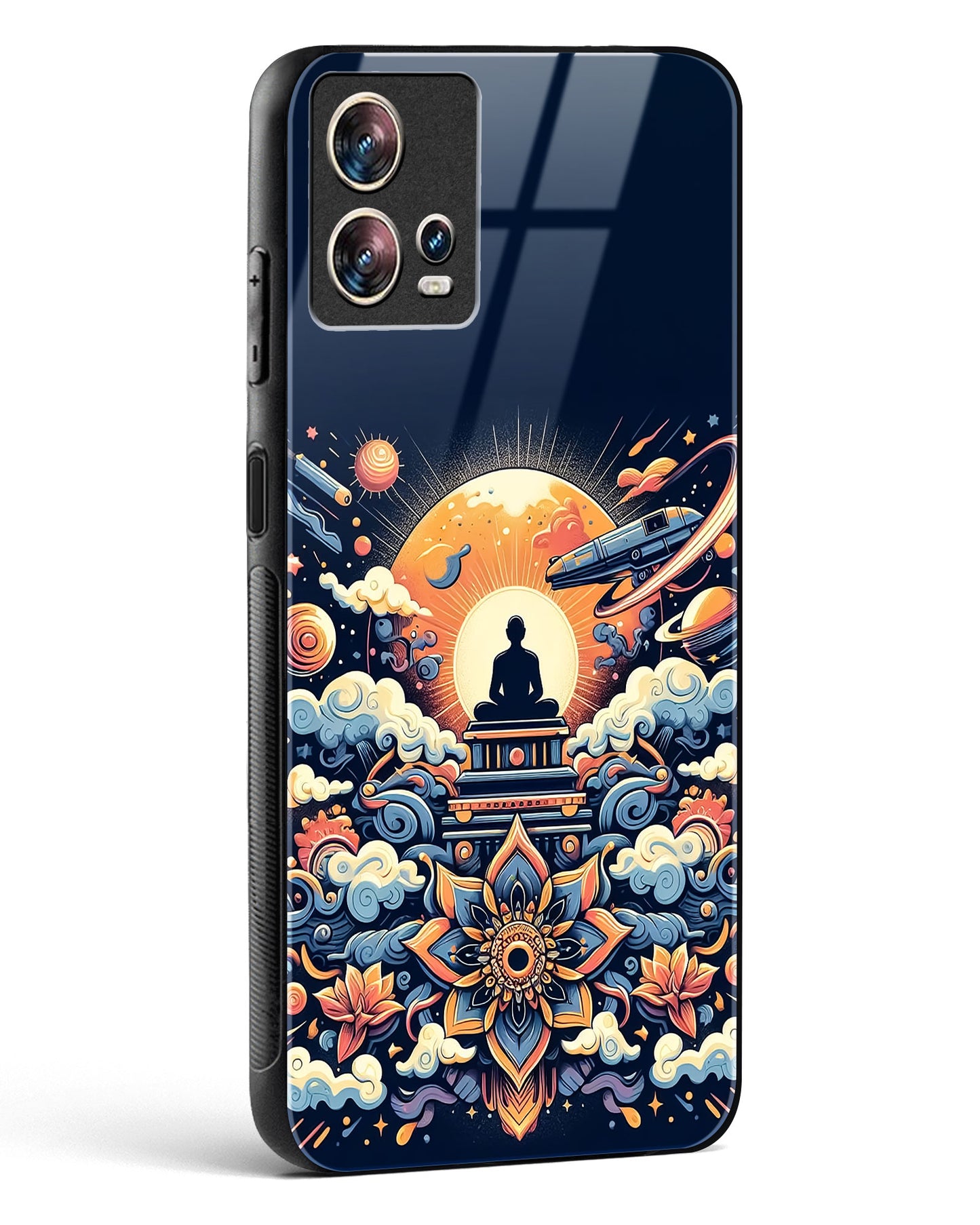 Celestial Meditation Art Glass Phone Case-Motorola Edge 30 Fusion