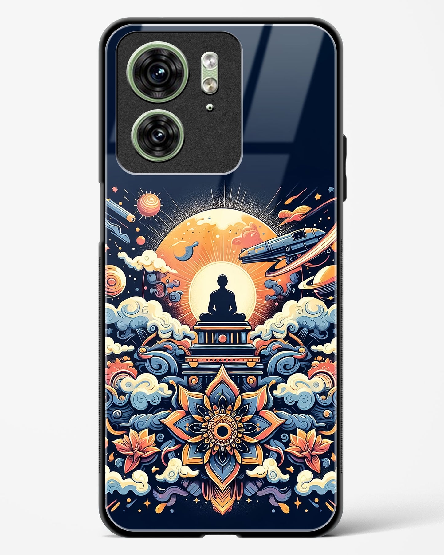 Celestial Meditation Art Glass Phone Case-Motorola Edge 40