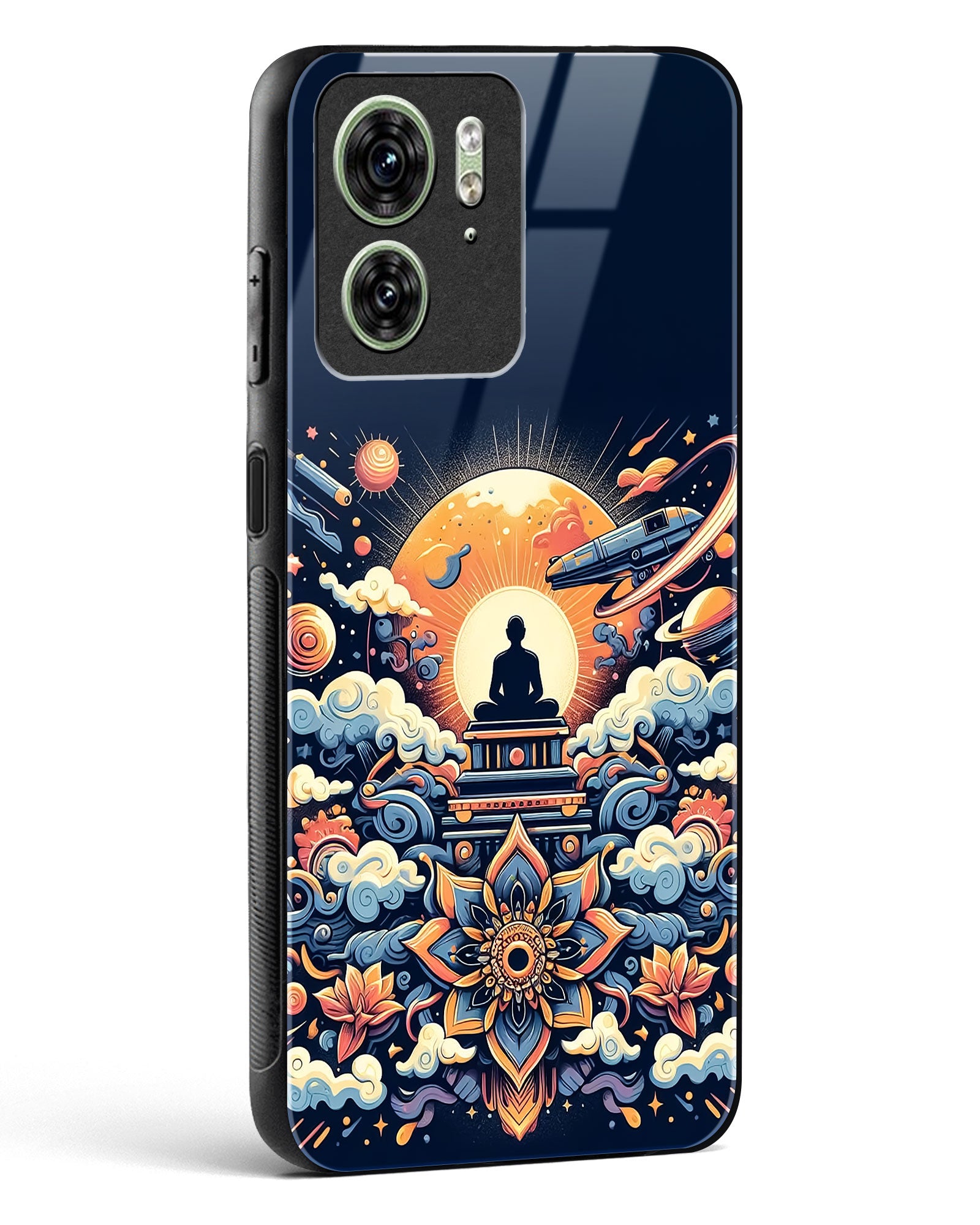 Celestial Meditation Art Glass Phone Case-Motorola Edge 40