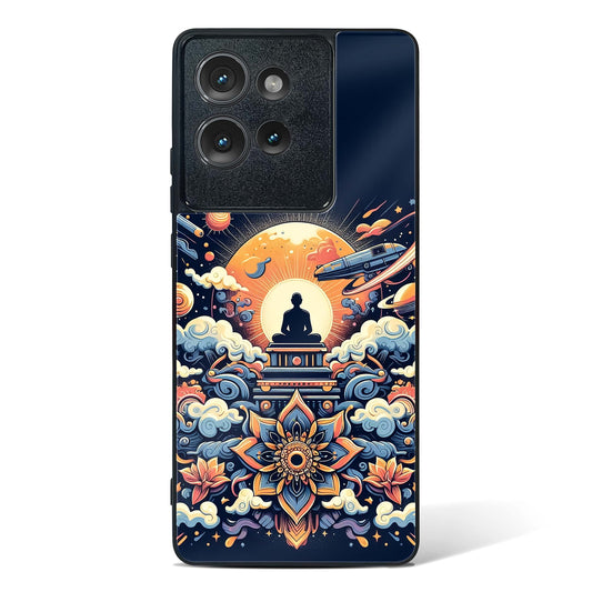 Celestial Meditation Art Glass Phone Case-Motorola Edge 50